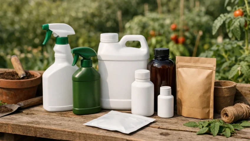 Produits écologiques pour jardin bio sans pesticides. Choix variés pour un jardinage sain et respectueux de l'environnement.