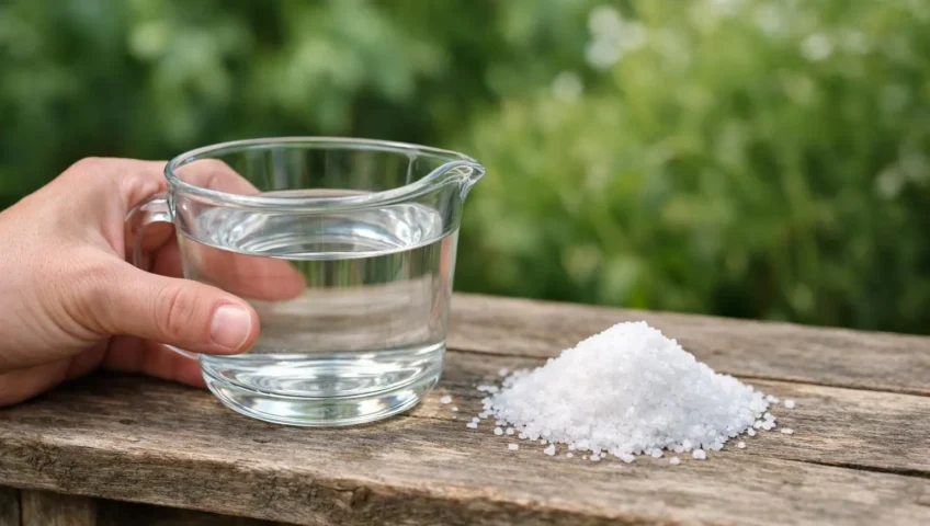 Le danger du mélange vinaigre blanc sel pour le jardin. Protégez vos plantes des effets néfastes de ce désherbant maison.