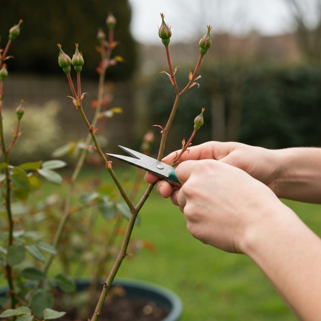 Close-up of a gardener