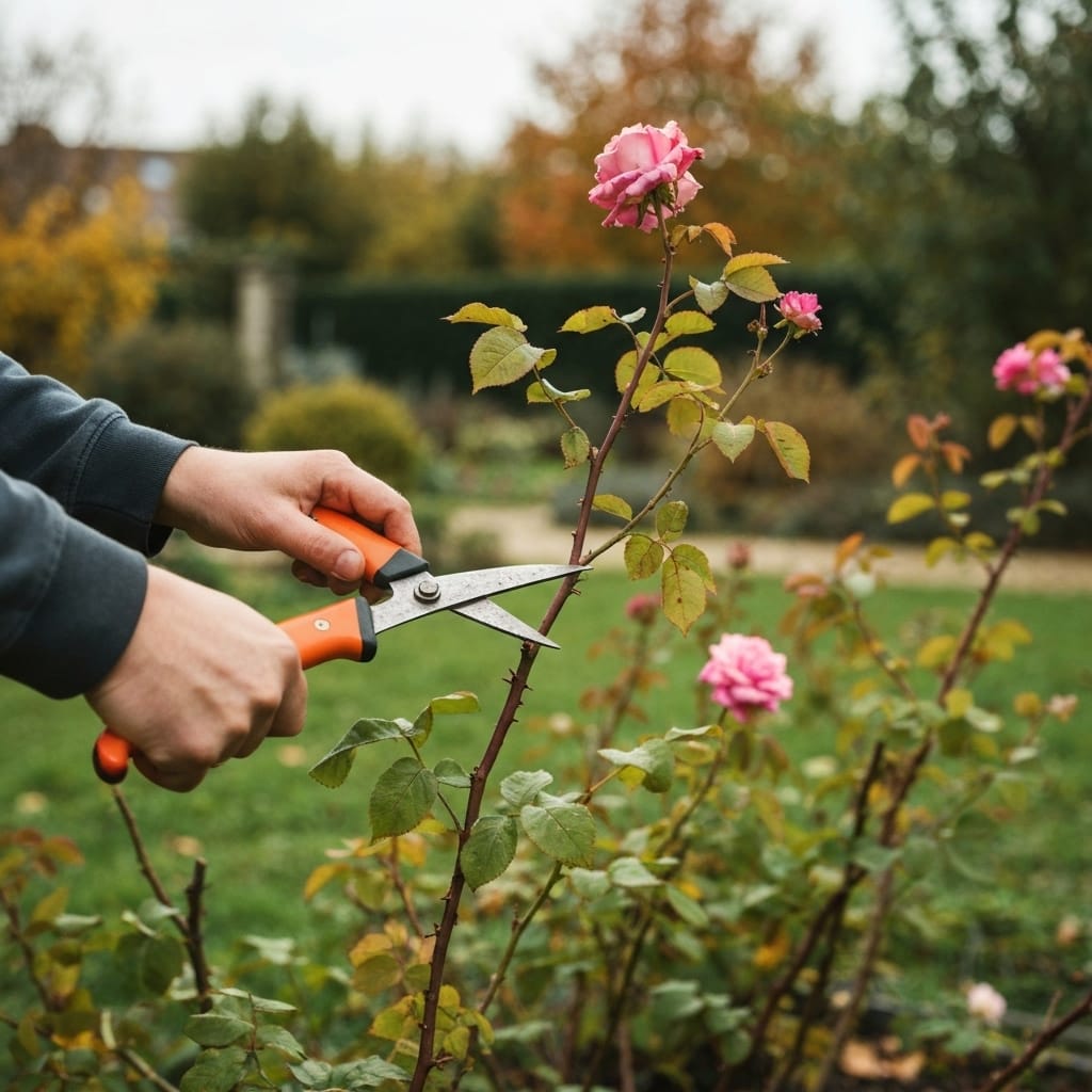 Close-up of a gardener