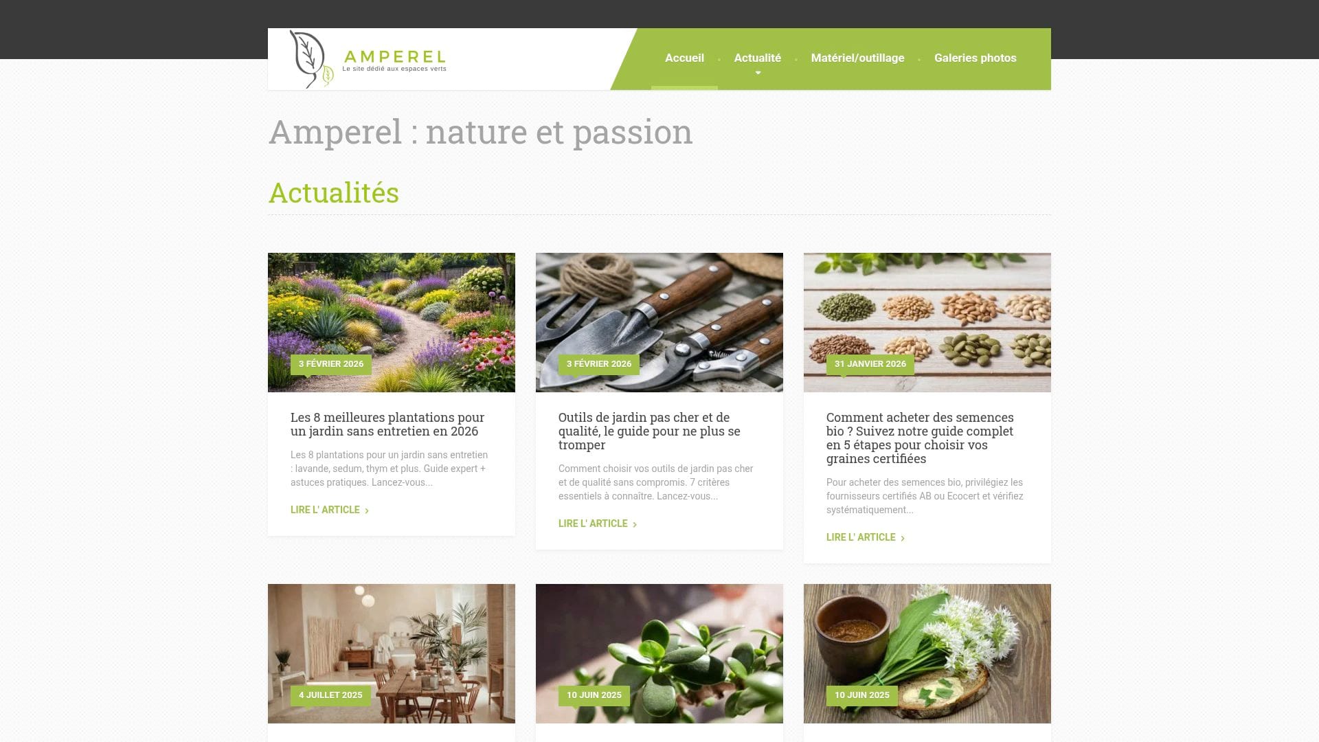 Screenshot of www.amperel.fr
