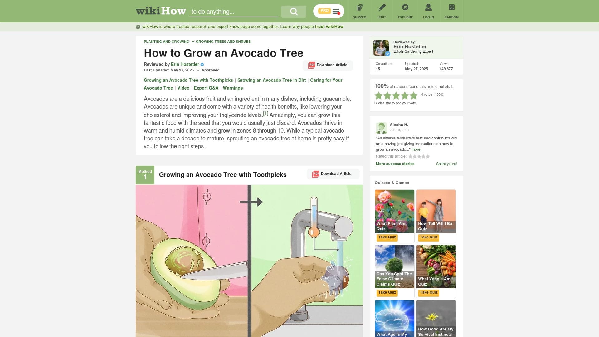 Screenshot of www.wikihow.com
