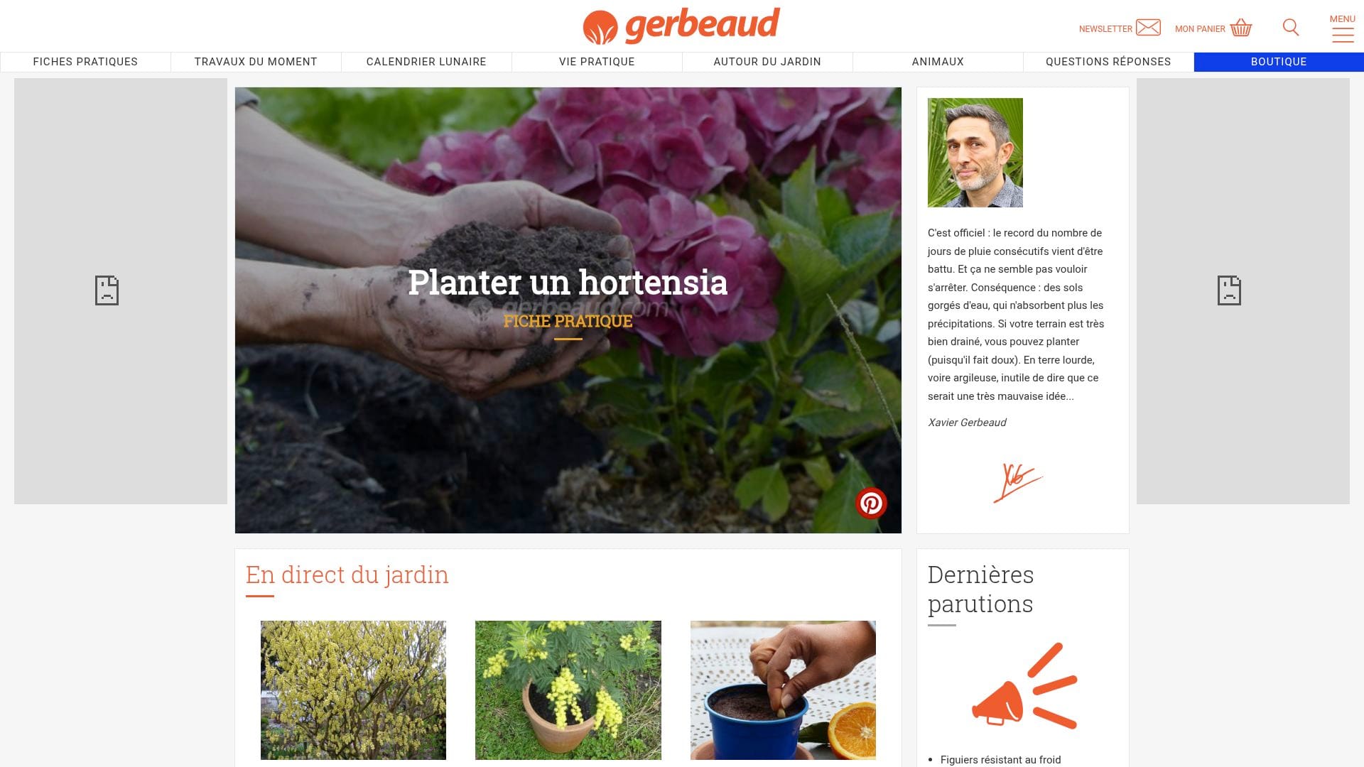 Screenshot of www.gerbeaud.com