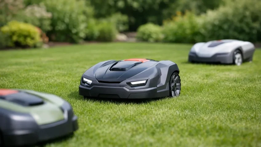 Comparatif 2024 de robots tondeuses: plusieurs modèles sur gazon. Avis d'experts pour bien choisir la meilleure tondeuse robo